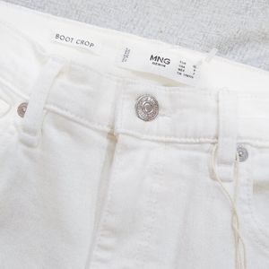 Mango | Jeans | Mango White Boot Crop Flared Jeans | Poshmark